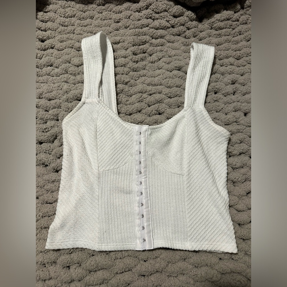 White forever 21 corset top